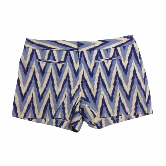 GAP Canvas Blue Chevron Print Shorts - Picture 2 of 6